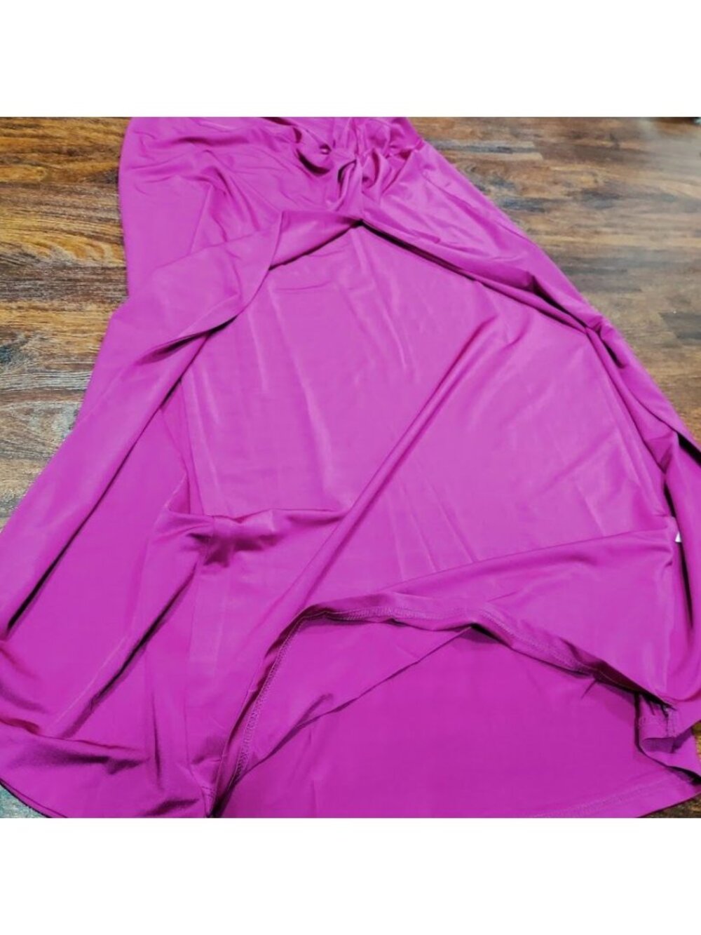 Showpo.  Fuchsia Drapey With Front Knot Long Side Slit Maxi Skirt Women's Size 8 - Picture 4 of 8